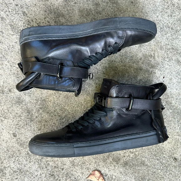Buscemi Matte  Black 100mm sneakers, size 41 - Picture 2 of 10